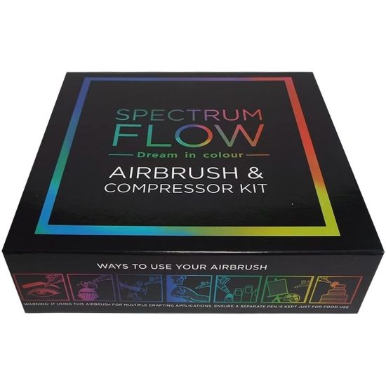 Spectrum Flow Airbrush & Compressor Kit - Black