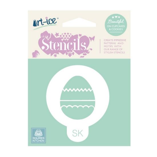 SK Art-ice Round Stencil Easter Egg