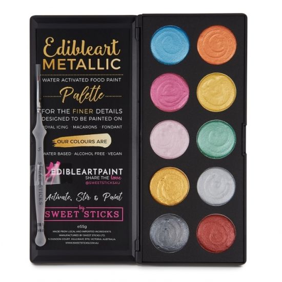 Colour Sweet Sticks Edibleart Water Activated Paint Palette 55g