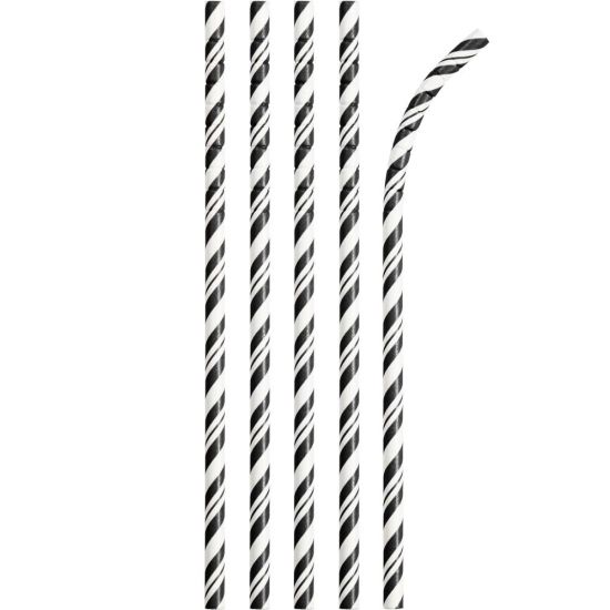 Striped Paper Straws with ECO-FLEX® Technology
