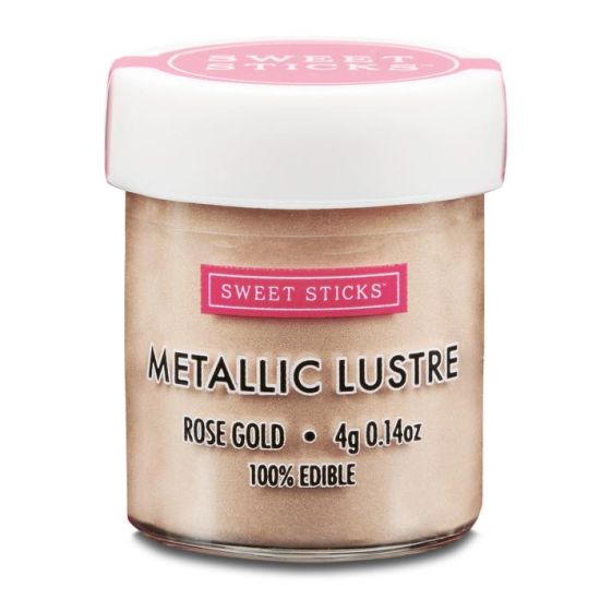 Sweet Sticks Edibleart Metallic Lustre Rose Gold