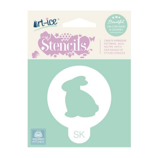 SK Art-ice Round Stencil Rabbit