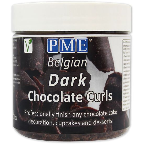 PME Chocolate Curls - Dark Chocolate (85g / 3oz)