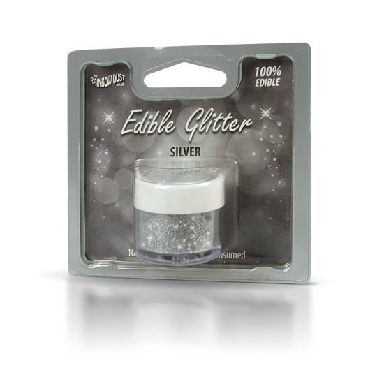 Rainbow Dust Edible Glitter 5g - Silver