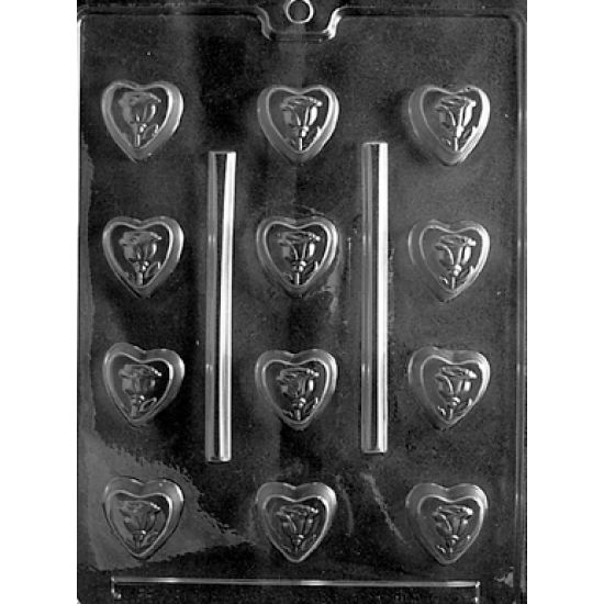 Bite Sized Rose Hearts Chocolate Mould