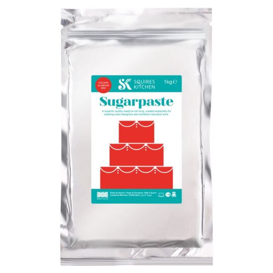SK Fairtrade Sugarpaste Glamour Red 1kg