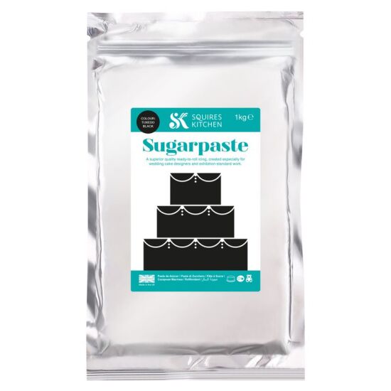 SK Fairtrade Sugarpaste Tuxedo Black 1kg
