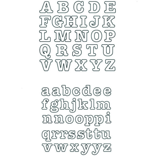 Patchwork Cutter & Embosser Alphabet Tubby