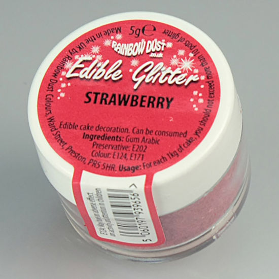Rainbow Dust Edible Glitter 5g - Strawberry