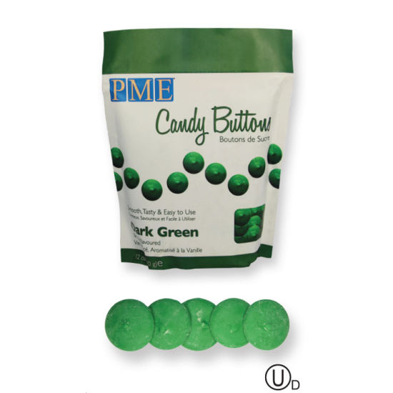 PME Candy Buttons - Dark Green 340g (12oz)