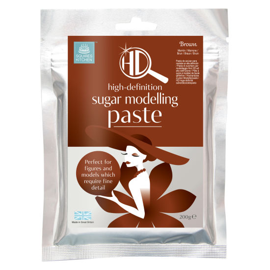 Squires Kitchen HD Sugar Modelling Paste Brown 200g