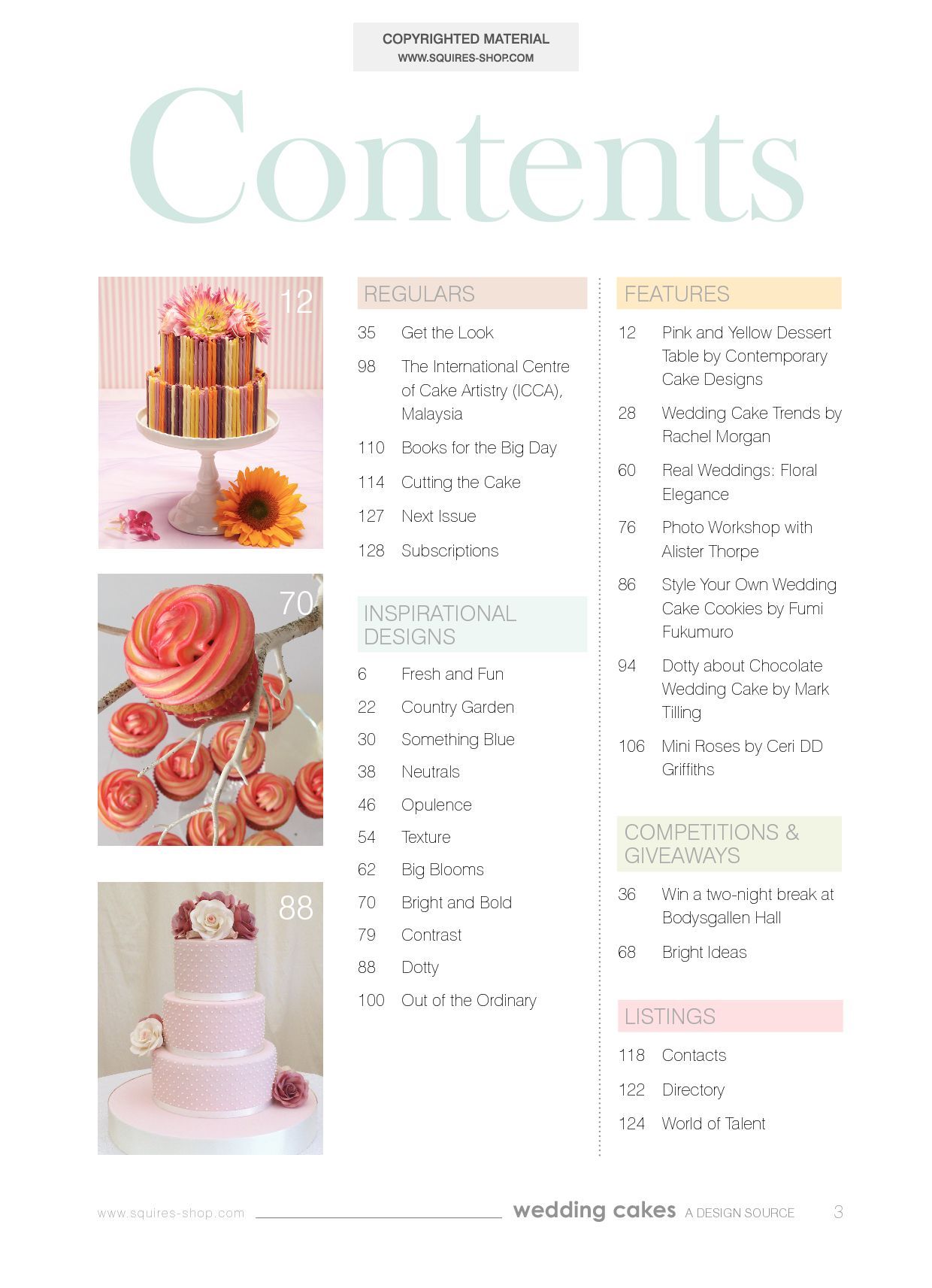 Wedding Cakes Magazine Winter 2012 13 Squires Kitchen Shop
