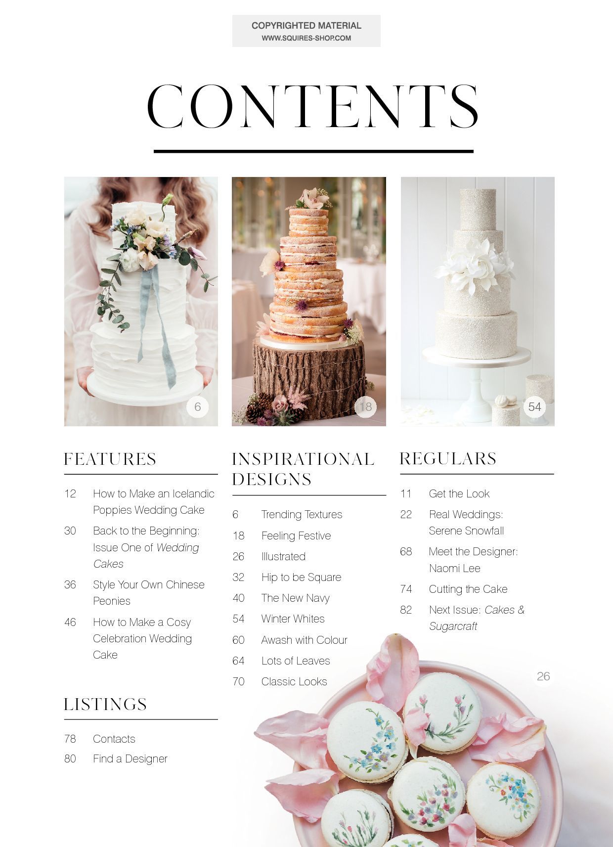 Wedding Cakes Magazine Winter 201819 Squires Kitchen Shop